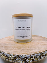 Load image into Gallery viewer, Cedar Leather Scented Candle
