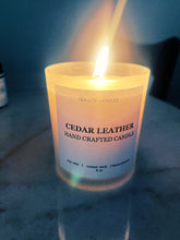 Load image into Gallery viewer, Cedar Leather Scented Candle